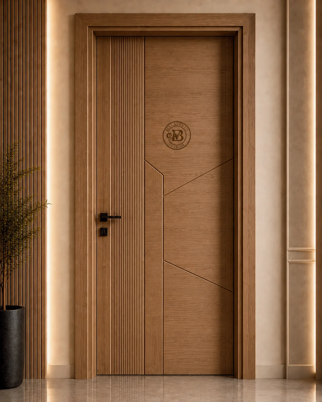 Bellavento architectural wood door